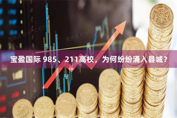 宝盈国际 985、211高校，为何纷纷涌入县城？